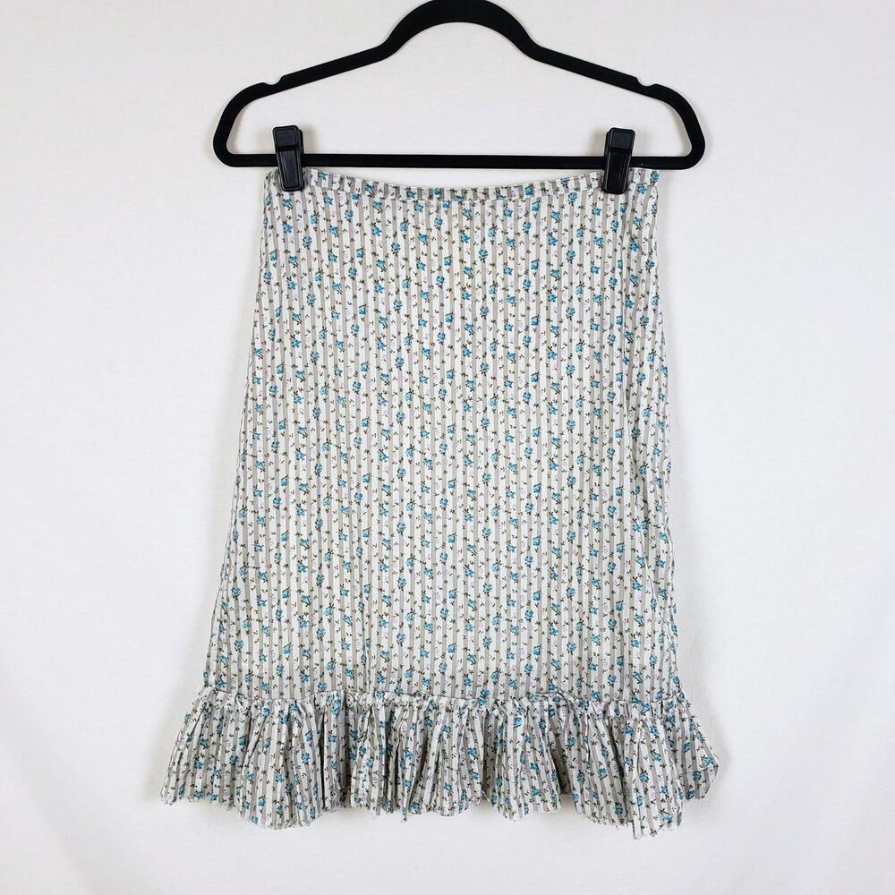 Free People Prairie Skirt Juniors 7 Knee-Length Cottage Romantic Farm Rustic
